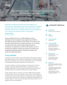 Consort Medical Enables Seamless SaaS Application Rollout with OneLogin Single Sign-on Services